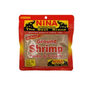Nina International Dried Ground Shrimp Powder - 2oz Natural Seafood Spice, Room Temp Storage, Enhances Soup Flavor (Poudre de Crevette, Crevette Sèche Moulue, Crayfish)