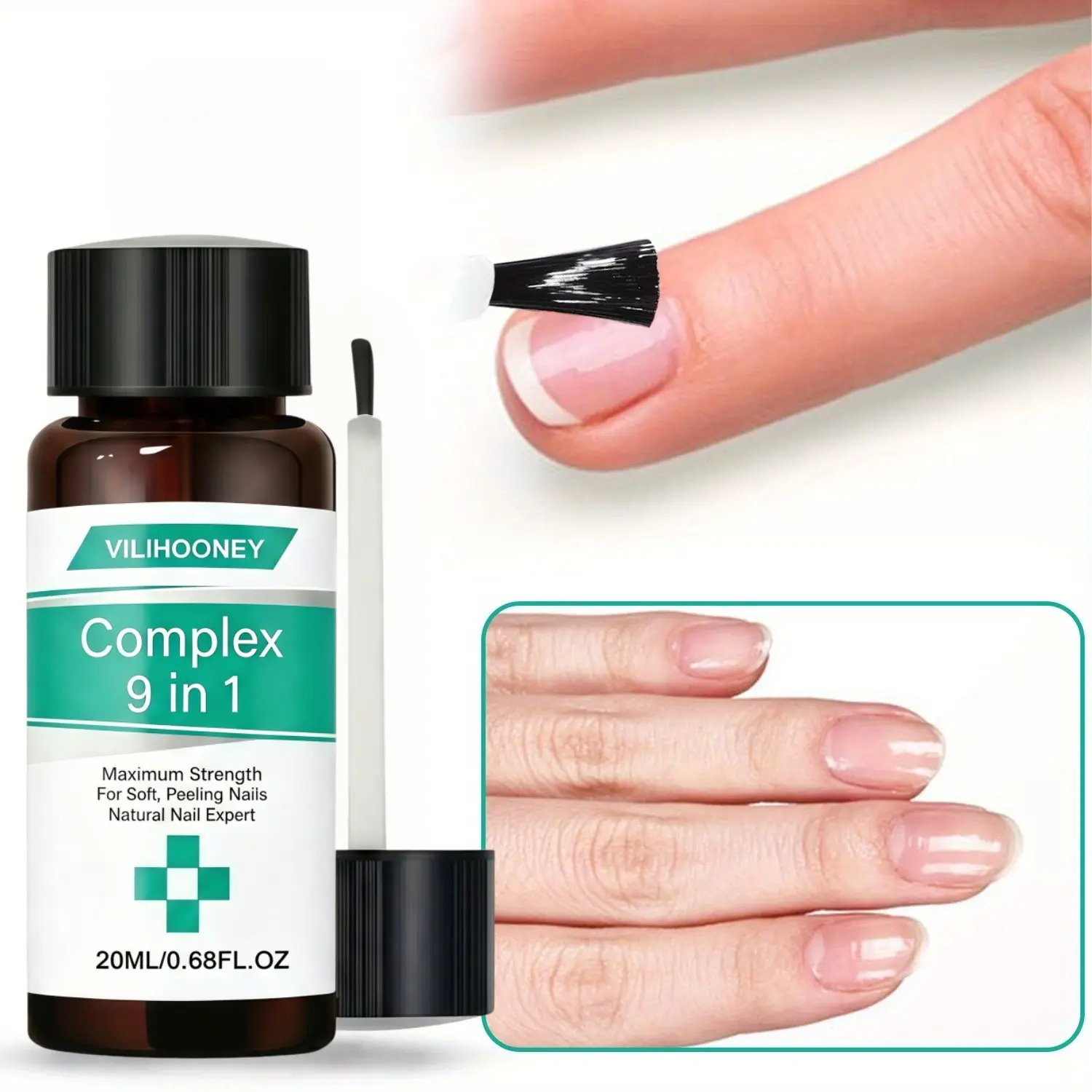 Bee Venom Nail Treatment for Toenails & Fingernails, Strengthens & Thickens, Smooths Rough, Hardens Dry Keratin, Fast-Acting Nail Care