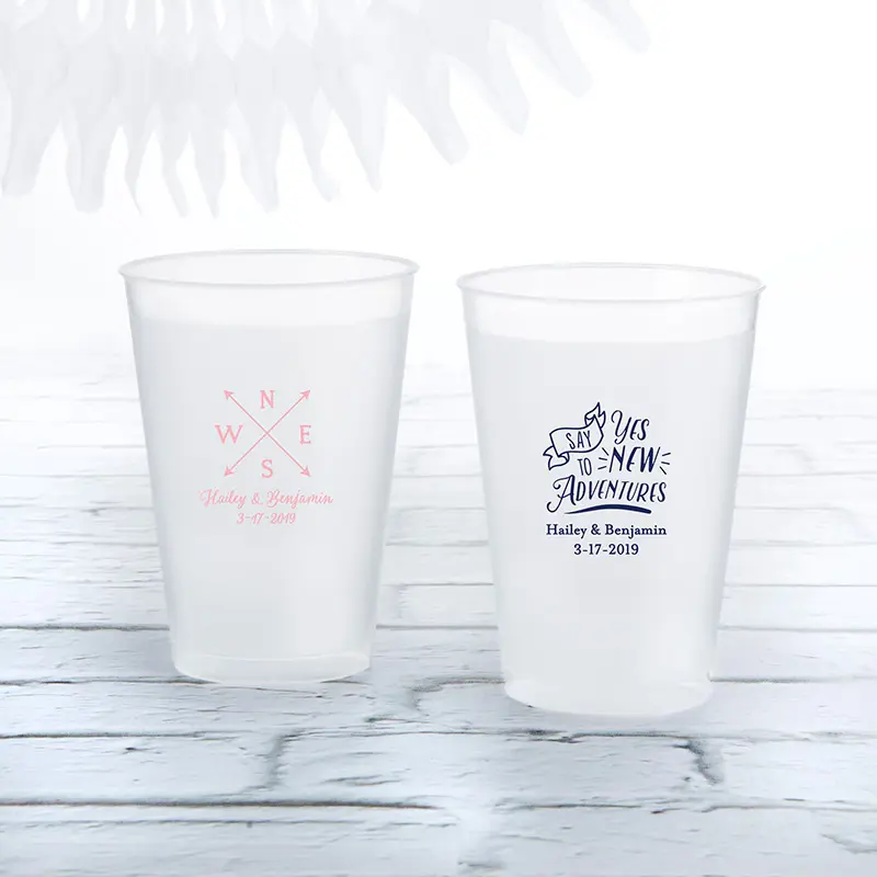 Kate Aspen 18146NA-NTR 10 oz Personalized Frost Flex Cup - Travel & Adventure