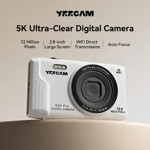 An entry-level camera for photography enthusiasts, featuring a large 2.8-inch screen, beauty mode, and Wi-Fi transfer. It comes with a 32GB memory card, an extra battery, and a card reader. This retro CCD camera is the perfect gift.