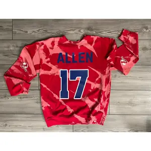 Red Buffalo Stripes Jersey Back Crew