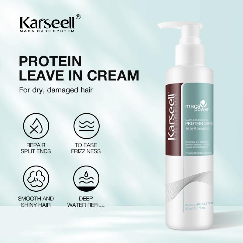 Karseell Leave-In Conditioner 200ml Natural Moisturizing Vitamin Essence for All Hair Types Long-Lasting Deep Repair Non-Greasy Haircare