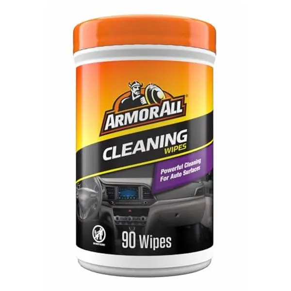 All Car Cleaning Wipes, 90 Count Canister, Car Wipes | Lint-free car dashboard cleaner for dashboards, vinyl, clear plastics, carpet and fabric; not for glass or leather