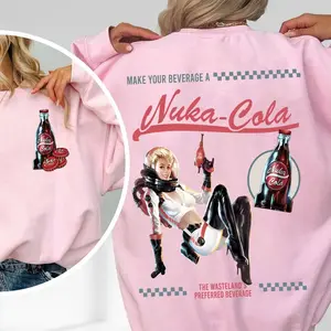 Nuka-Cola T-shirt Sweatshirt T shirt, Perfect Gift for Fans, Fall Out Vault Tec, Memorabilia, Video Game Shirt, Cola Shirt, Nuka Shirt, Fallout Nuka-Cola Tee, Fallout Girl Pin Up Model, Trending Shirt