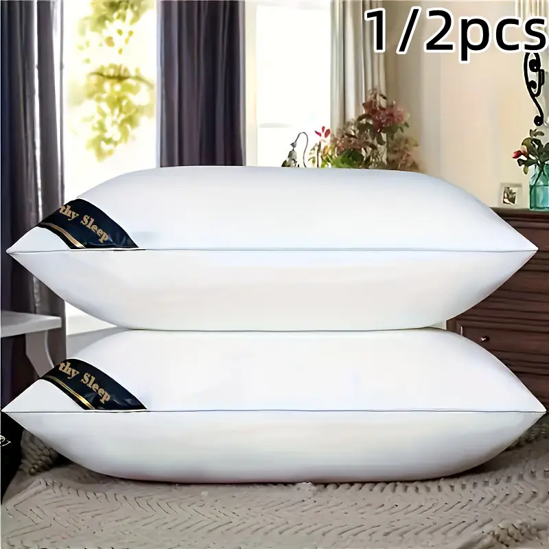 1/2 size low pillow - 18.9x29.13 inches, soft polyester filled, suitable for all seasons for side-lying[]ertical-sleeping people, multi-functional for dormitory/ving room single/double bed - white, simple and smooth pillowcase
