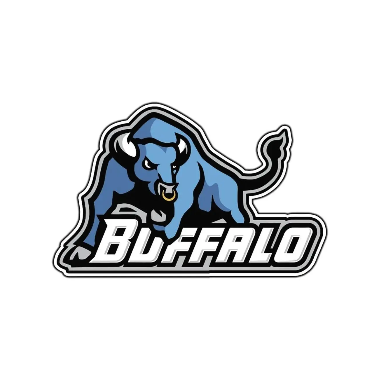 Buffalo Bulls Logo #2 College Sticker Waterproof Vinyl Decal Die-Cut Car