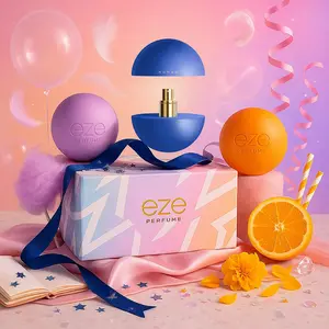Eze Perfume Gift Box Unisex 3 x 1 oz | Long Lasting 12+ Hours | Awe, Nomad & ID | Grapefruit, Pineapple, Citrus, Floral, Fresh, Amber | Eau de Parfum | Vegan & Cruelty Free | Gift for Her & Him