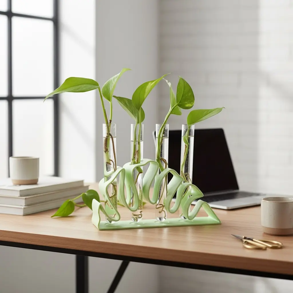 Root Bar Monstera Propagation Station with 4 Plastic Tubes