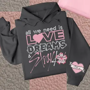 Do It SKZ Fan Hoodie Pink Kpop Fan Merch SKZ Apparel Gildan 5000 100% Cotton Classic Fit Unisex Heavy Blend Sweatshirt & Hoodie