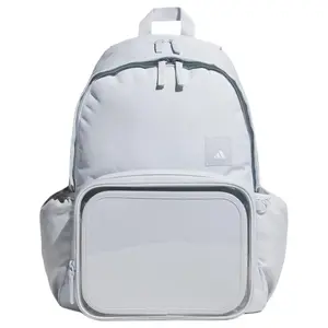 Unisex Adidas Classic Logo 26L Recycled Polyester Backpack, Light Blue Functional Luggage Bag