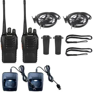 2PCS BAOFENG BF-888S UHF 400-480MHz Amateur Radio Handheld Two Way Radio UHF Portable Walkie Talkies For Adults, Hiking Biking Camping 2 way