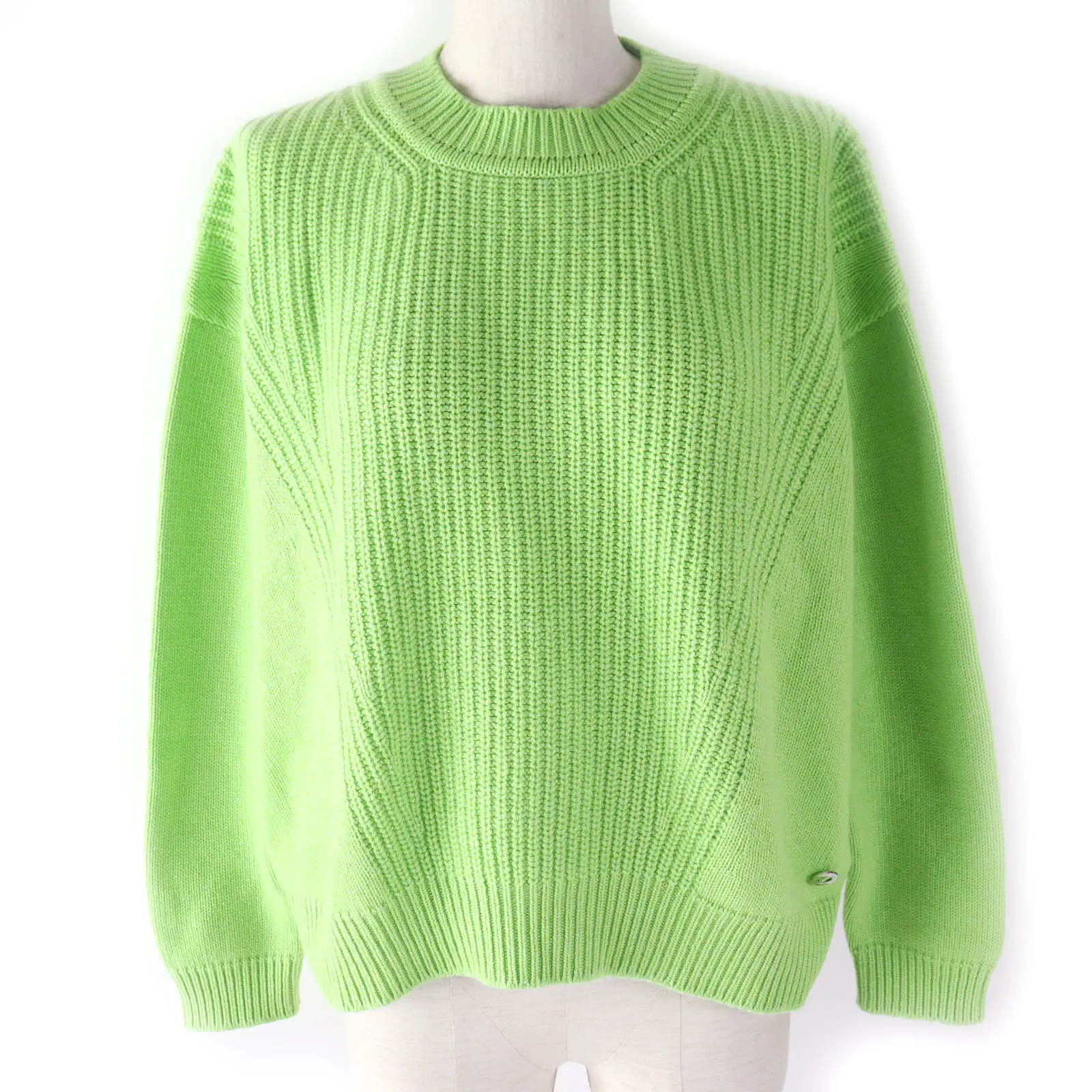 Pre-owned VERSACE Others Small Leather Goods Hermes Cashmere Cotton Logo Metal Knit Sweater