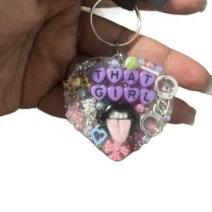 Junk Keychain - Decorative Accessory with Sparkling Design Elements