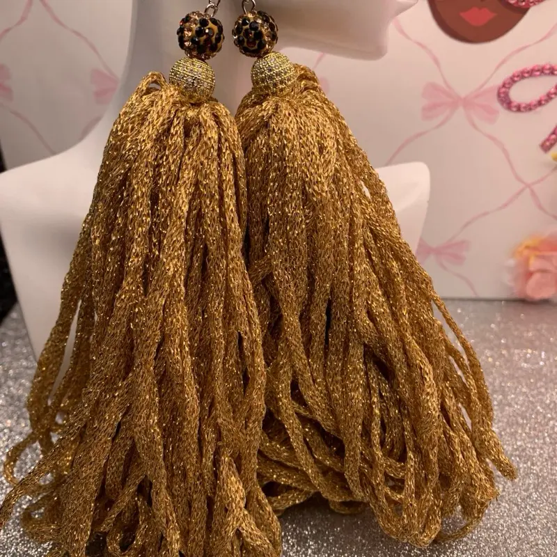 Sparkle Yarn Earrings