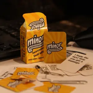 Minor Inconveniences: The Inconveniently Small Edition - Pocket Sized 50 Card Deck of Funny prompts