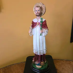 SN. Ramon Nonato Religious Statue with Detailed Robes and Halo for Home Decor