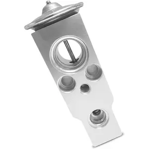 1 PC Car Air Conditioner Expansion Valve, Aluminum Steam Engine Air Conditioner Valve, Auto A/C Replacement Parts, Universal for Most Cars, Trucks, SUVs (Silver)