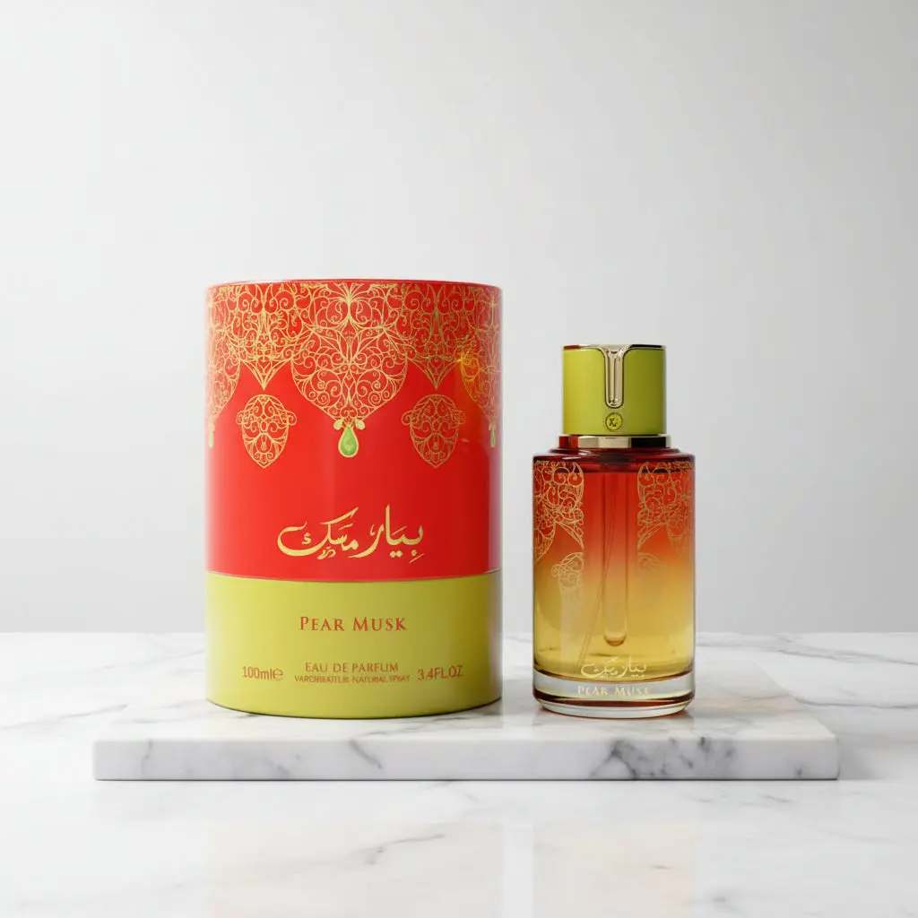 Arabiyat Pear Musk Eau de Parfum, 3.4 fl oz Unisex Gourmand Fragrance with Floral Fruity Amber, Pear, and Vanilla Notes, Perfume For Sale