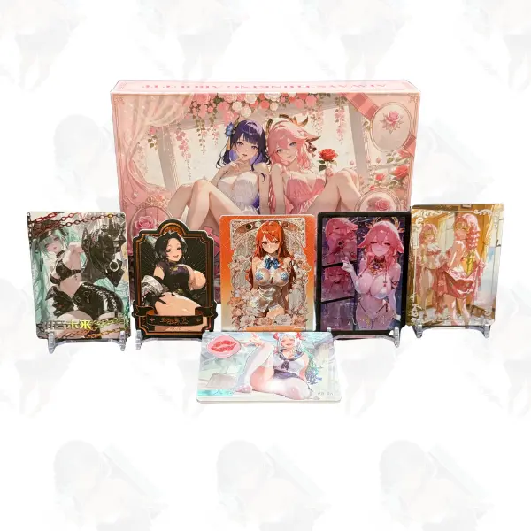 Always Thinking About It Anime Waifu Trading Cards | Zaoqu Society | 21 Cards | Foil & Acrylic Collectibles