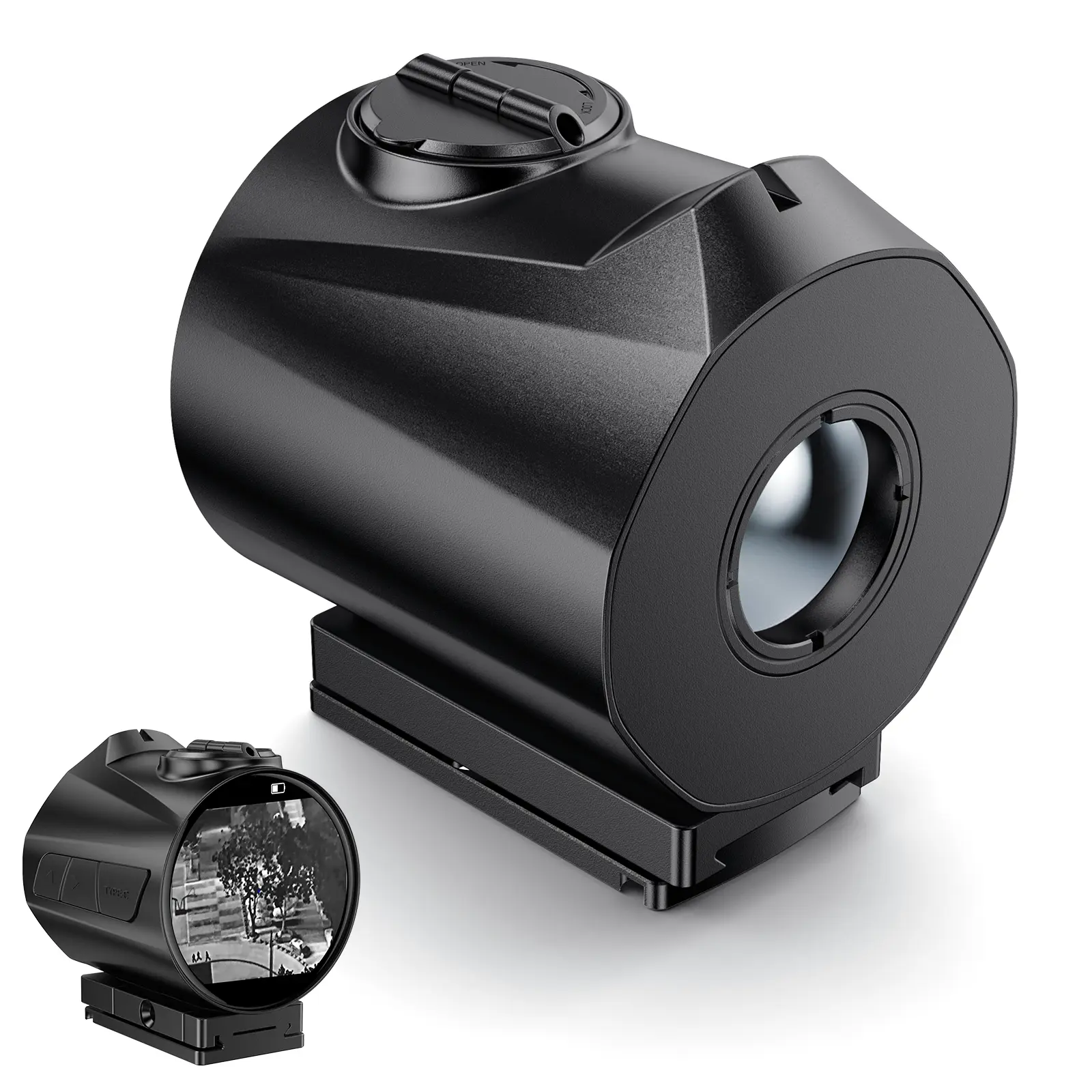 Mini Thermal Optic Night Vision for Home Defense, 256x192 Resolution, 60Hz Refresh Rate, 1.4" OLED Touch Screen, NETD <20mK, 13mm Lens, 32GB Storage