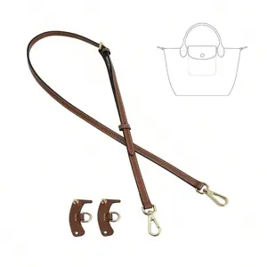 2Sets Shoulder Strap for Longchamp Bag Women, Purse Organizer, No-Punch Length Adjustable Leather Replacement Strap