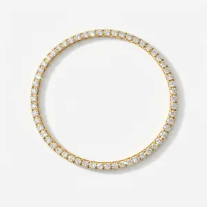 EVRY JEWELS Gold or Silver Plated Women's Evryday Ice Stretch Tennis Bracelet