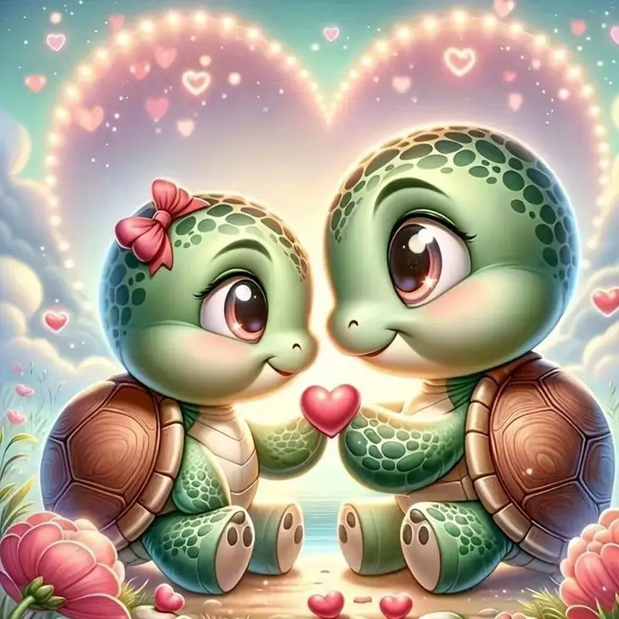 Cute Turtle Pattern DIY Craft Diamond Arts Colorful Painting Kit without Frame, DIY 5D Diamond Arts Colorful Painting Kit, Wall Art Decor for Home, Diamond Painting Kits