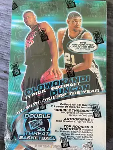 1997-98 PressPass NBA Double Threat Basketball SEALED Box