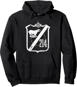 Vintage White WW2 Squadron Patch VMA 214 Black Sheep Pullover Hoodie