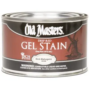 Old Masters 84308 1 Pint Rich Mahogany Gel Stain