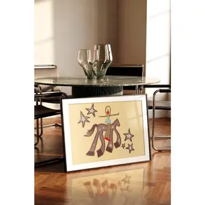 Beige Cowboy Wall Art Western Horse Print Ranch Decor Neutral Painting Poster, Laid-Back Vibe, Always in Style, Cool Colors, Brighten Up Your Look