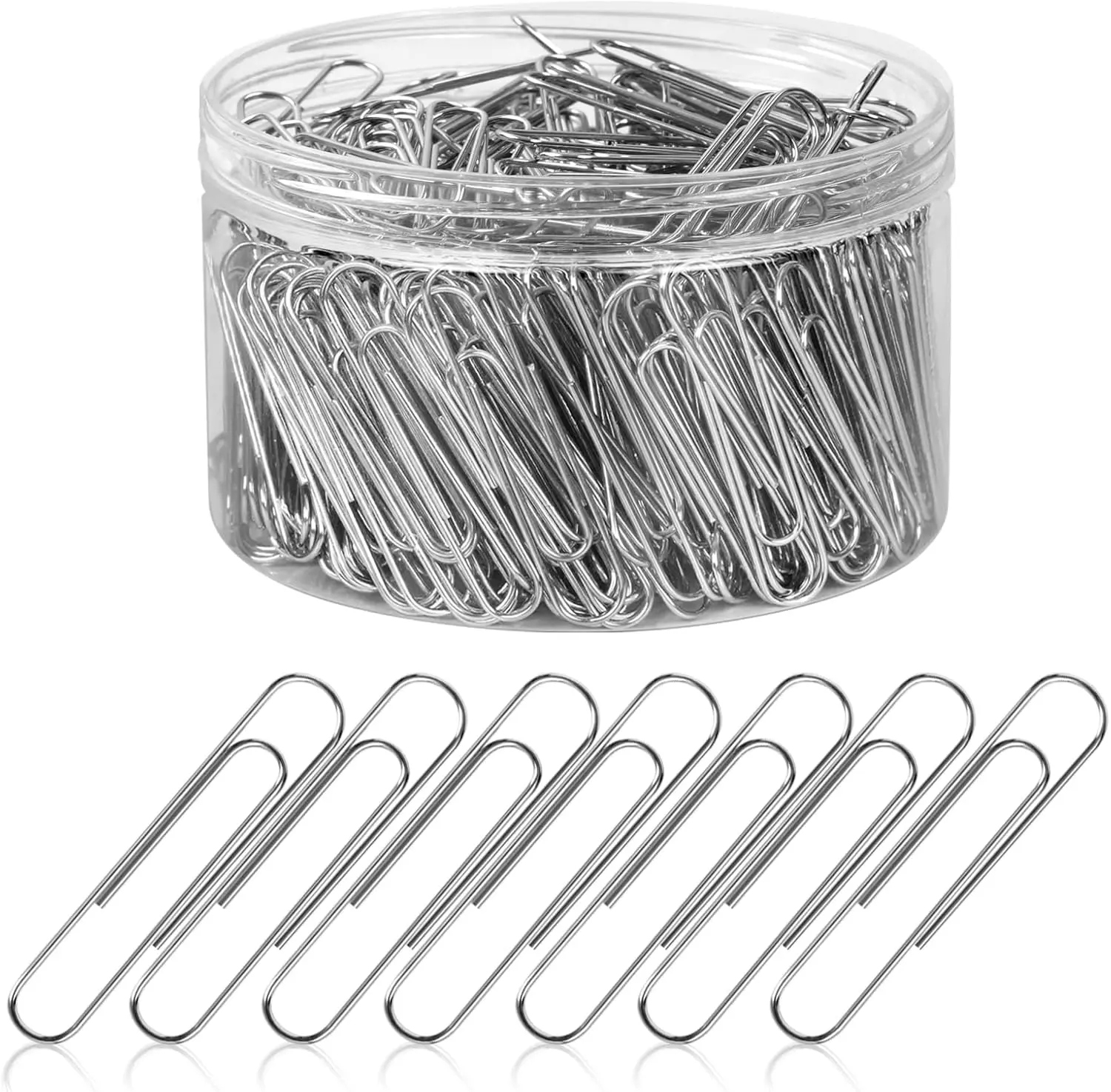 700 Pcs Large Paper Clips, 1.3 Inch Jumbo Paper Clips, Silver Paperclips, Stainless Steel Paper Clips Large, Paperclips Office for Teacher Supplies School Supplies Teacher Supplies