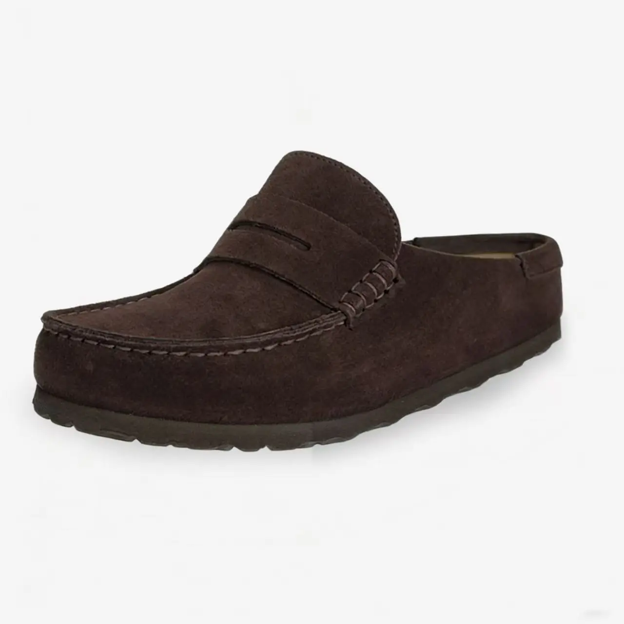 Collars & Co. Men\'s Naples Brown Leather Penny Loafers - Classic Slip-On Naples Venetian Loafer - British Tan | Rancourt & Co  main image 4