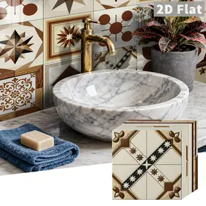 24Pcs Bohemian Aesthetic Stickers, Self-Adhesive And Removable, Can Cover Walls With Monotony And Enhance Spatial Aesthetics, Decorative Wall Sticker