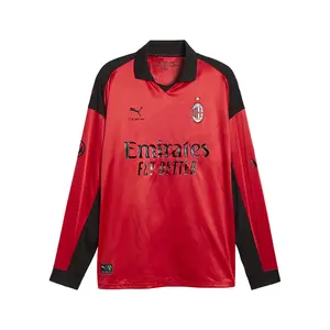 PUMA Mens Ac Milan X Slam Jam Limited Edition Long Sleeve Jersey Casual - Red