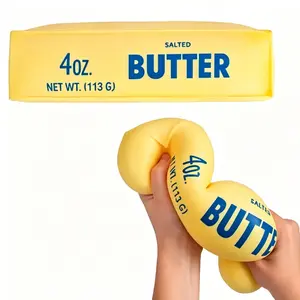 Large Butter Squishy Toy,Soft Scented Fidget Stress Relief Toy,Slow Rising Squishy for Anxiety & Sensory Play,Gift for Kids,Teens & Adults,back to school