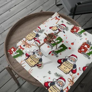 Naughty List 67 Meme Wrapping Paper Christmas, Funny Santa Holiday Gift Wrap for Party Gifts, Playful Whimsical Seasonal Gift Wrap