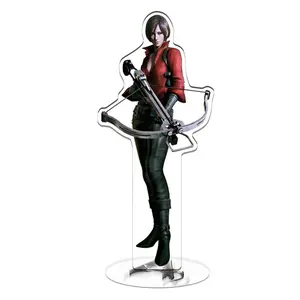 Game Residen crisis Remake Version Acrylic Stand Figure Leon Ashley Luis Ada Wong Desk Decorative Ornament Collection Gifts