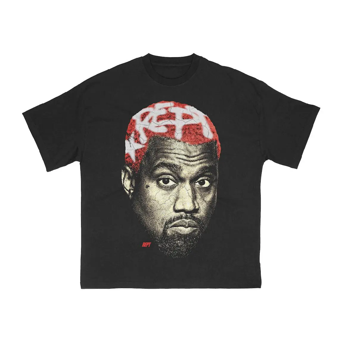 Kanye Big Head Red Hair T-shirt