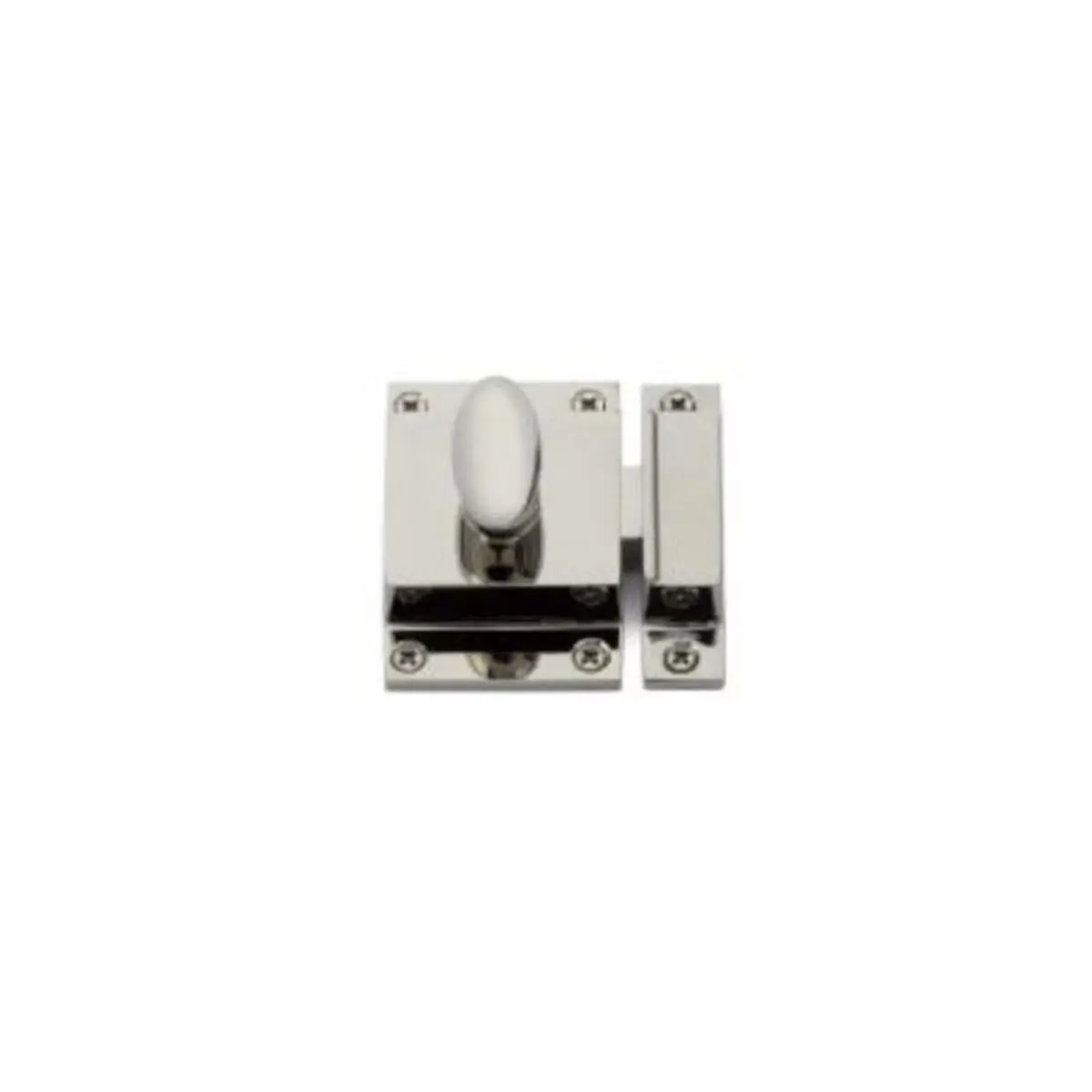 Emtek 2270US14 2.25 x 2 in. Cabinet Latch, Bright Nickel