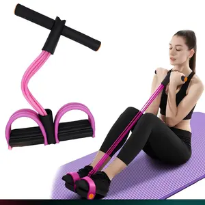 FateFan 6-Tube NBR Foam Resistance Rope Band Pedal Puller, ProFlex Smart System, Eco-Friendly Portable Fitness Bands for Yoga & Home Workouts, Yoga Equipment, Exercise Equipment, Home Workout Gear