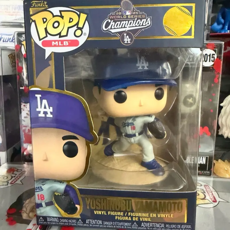 Funko Pop MLB Dodgers Character Figurine - Yoshinobu Yamamoto Collectible Bobblehead