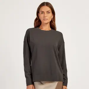 Mott & Bow - Cotton Jersey Oversized Long Sleeve Tee - ttk