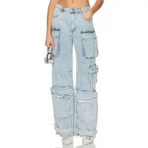 Steve Madden Duo Cargo Pant in Light Blue