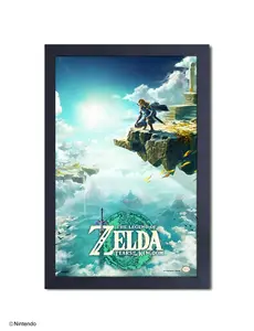 Zelda™: Tears of the Kingdom Sky Gel-Coated Framed Print (11x17)