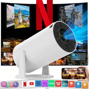 XBJ Mini Portable Bluetooth HD Projector, Native 720P HD, 4K Support | Built In Android 11, 300ANSI, WiFi 6 Wireless 5.4, Auto Keystone Correction, 270° Rotatable, for Home Theater, Office, Gaming, Phone&PC