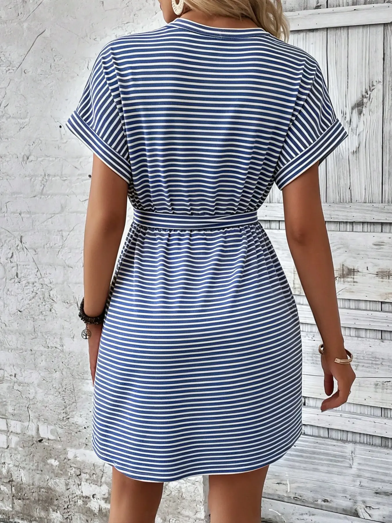 Women's Casual Summer Short Sleeve Tie Front Dress with Belt, Loose Fit Soft Comfortable Fabric Pockets Knee Length Dress for Daily Wear - TikTok Shop Women's Casual Summer Short Sleeve Tie Front Dress with Belt, Loose Fit Soft Comfortable Fabric Pockets Knee Length Dress for Daily Wear - TikTok Shop