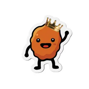 King Nuggie Die-Cut Magnet | Besties & Coffee Mascot Magnet