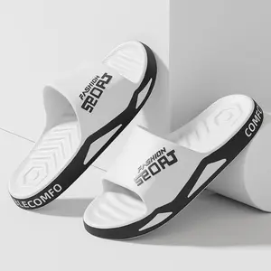 Unisex Breathable Lightweight Slide Footwear - Popular Fashion Sport-Style Summer Slippers for Home Bathroom, Beach Use