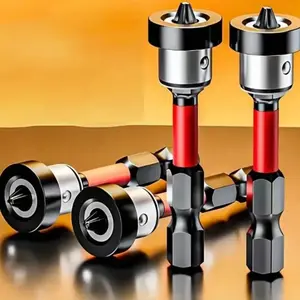 Magnetic Drill Bits with Anti-Slip Impact Design, Oxide Screwdriver Tip for Woodworking and Office Use, Compatible with Power Drills